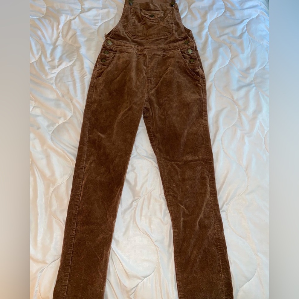 Fashion Nova Corduroy Brown Jumpsuit